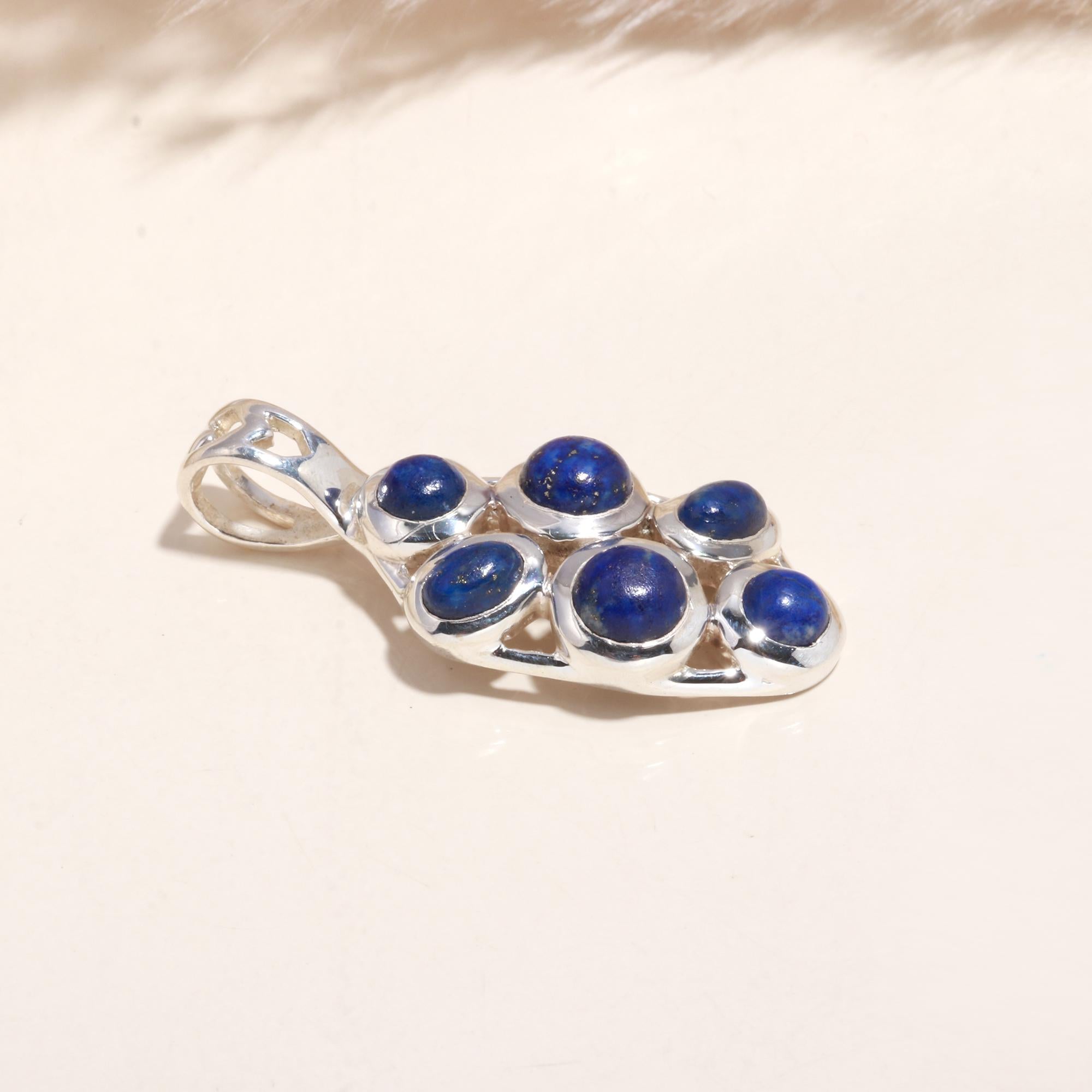 925 Sterling Silver Lapis Lazuli Pendant