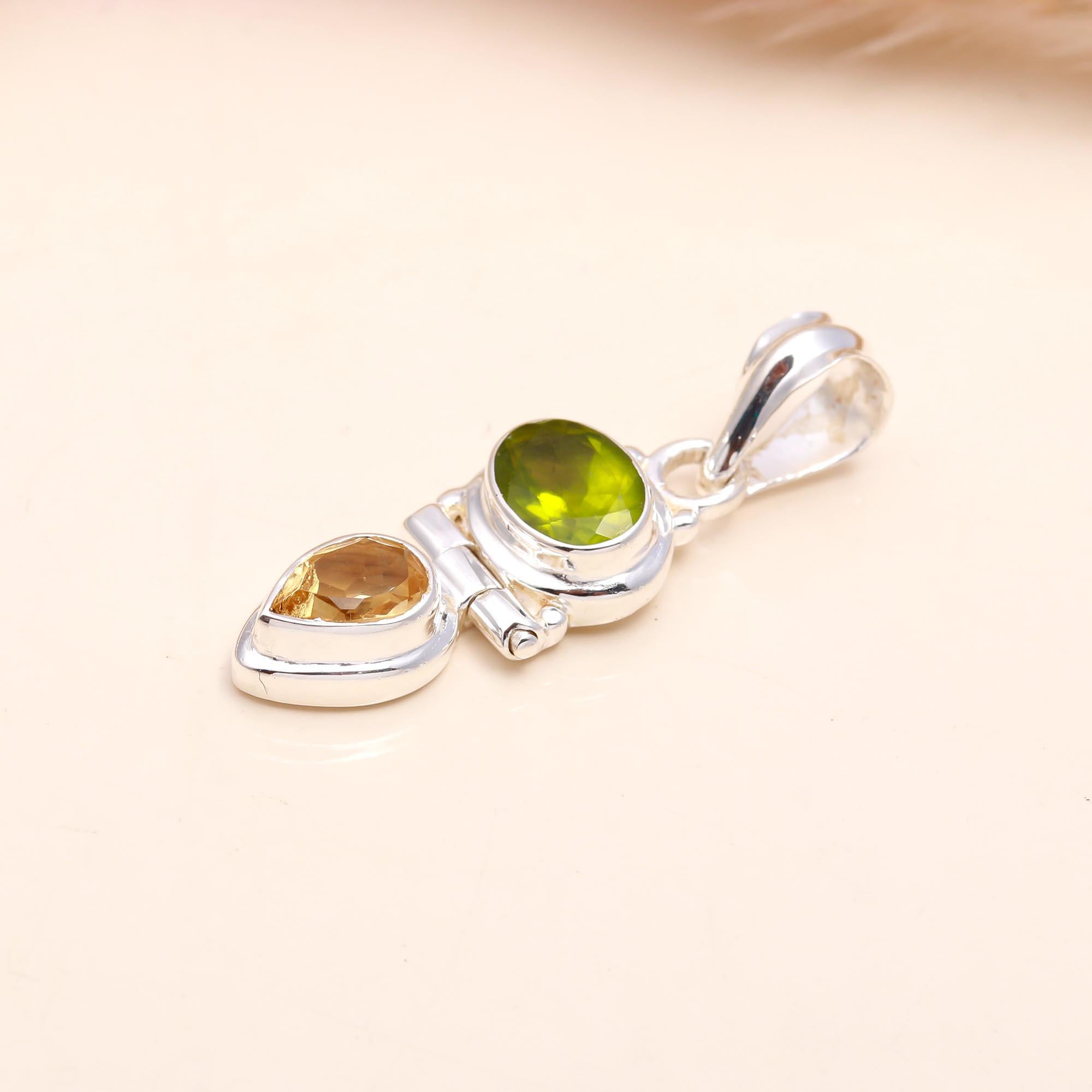 The Totem Duo: Silver Articulated Drop Pendant