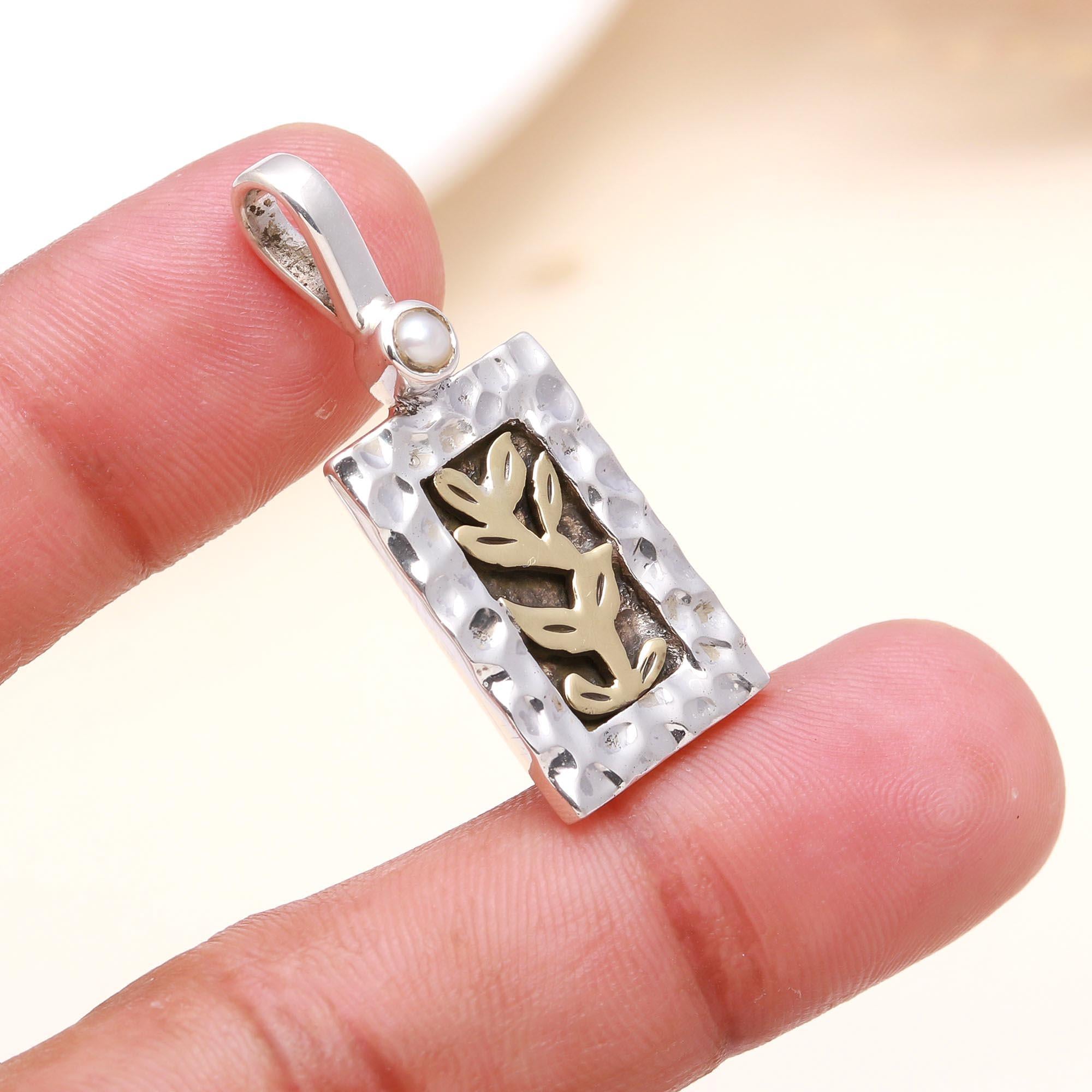 925 Sterling Silver Leaf Design Pendant