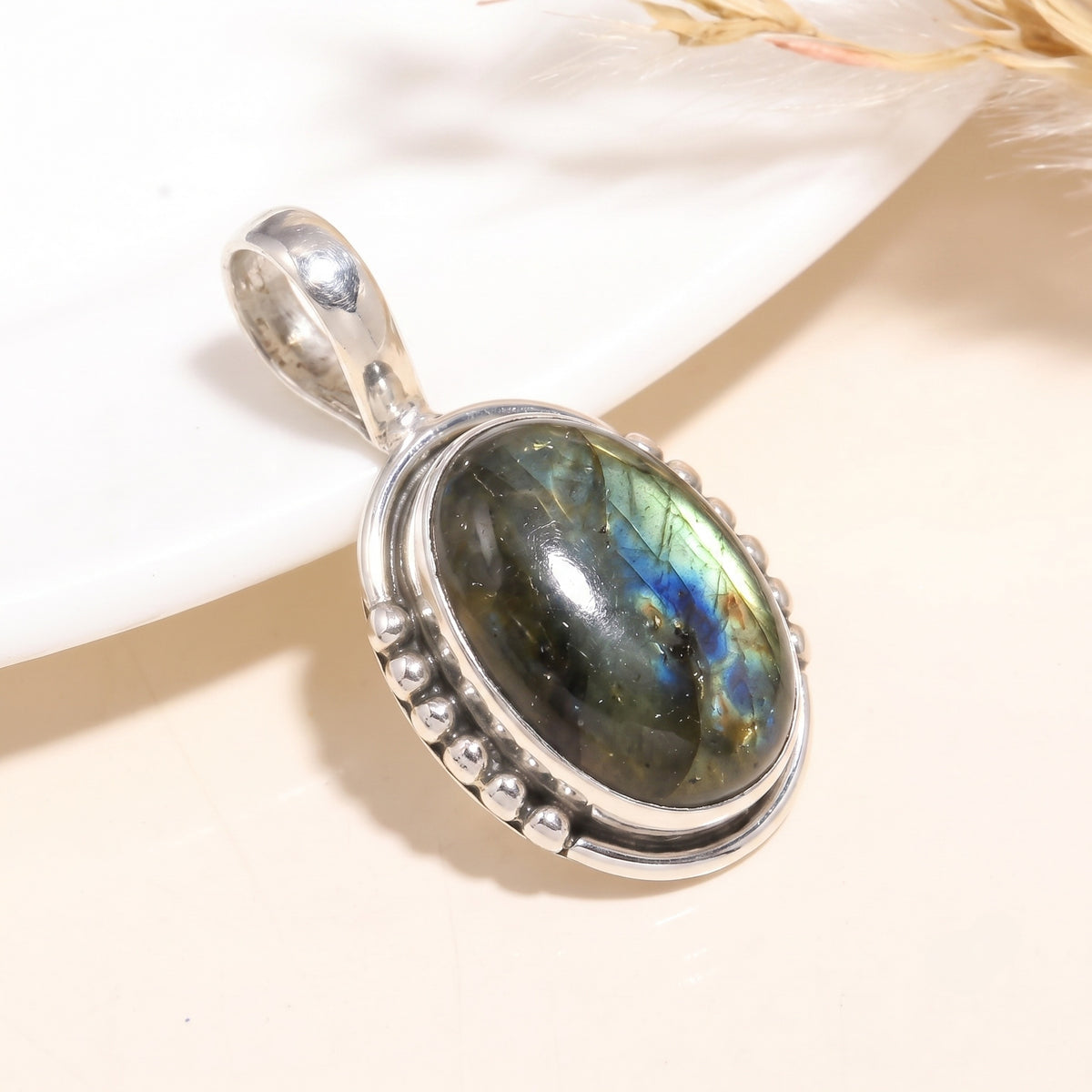 925 Sterling Silver Smoky Quartz Gemstone Pendant