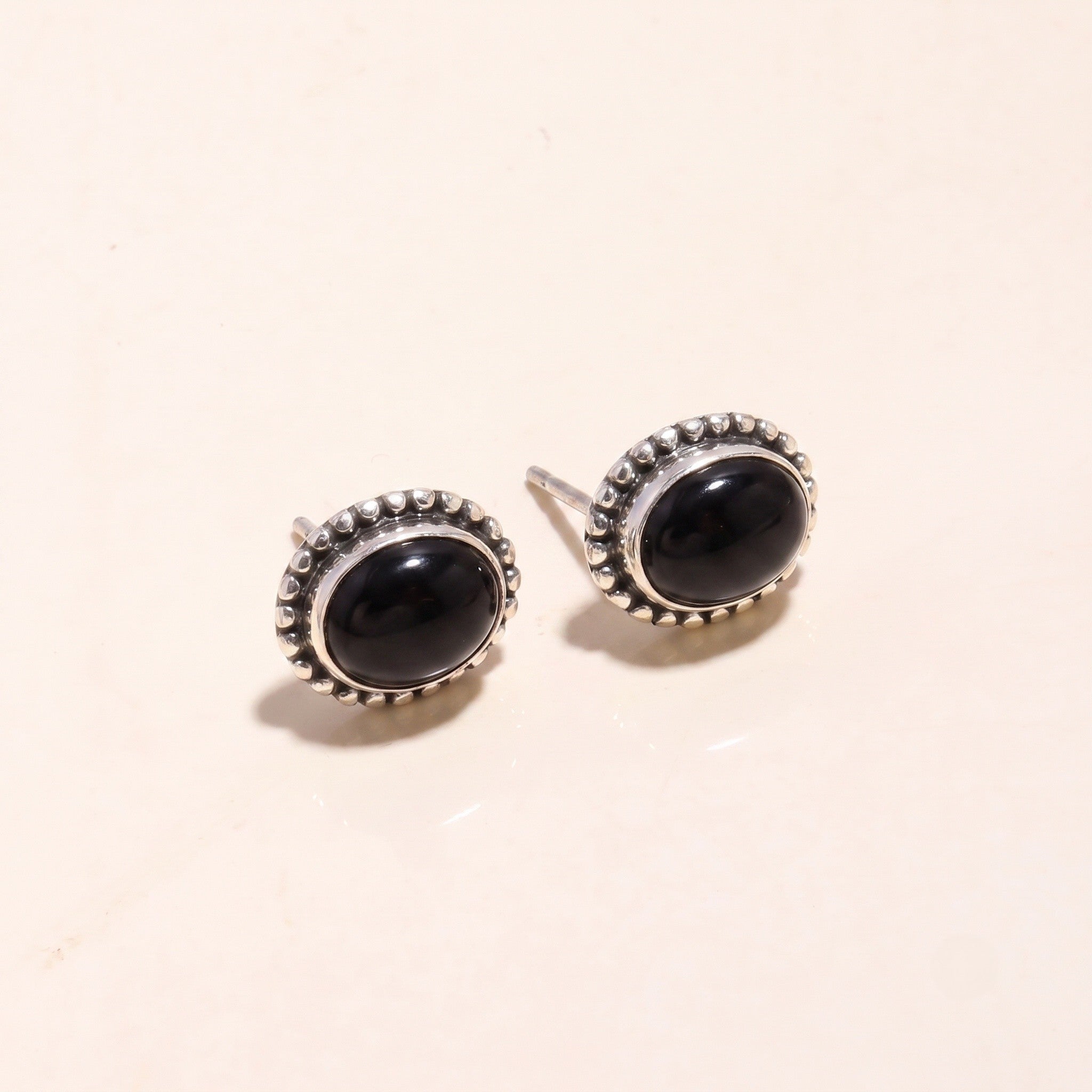 925 Sterling Silver Amethyst Vintage Stud Earrings