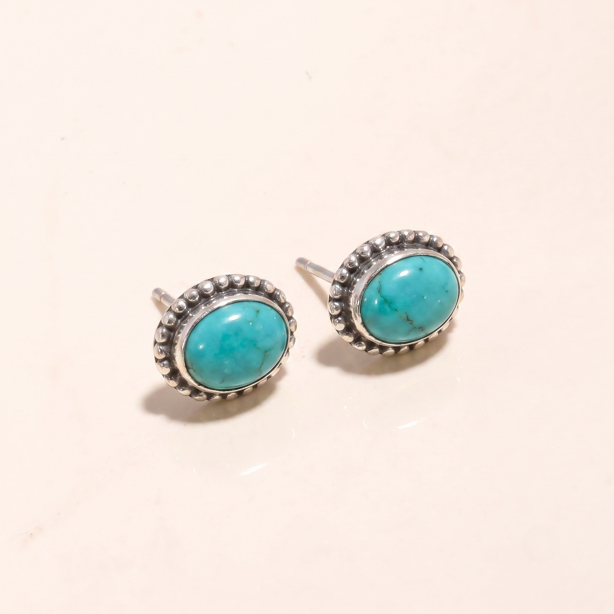 925 Sterling Silver Amethyst Vintage Stud Earrings