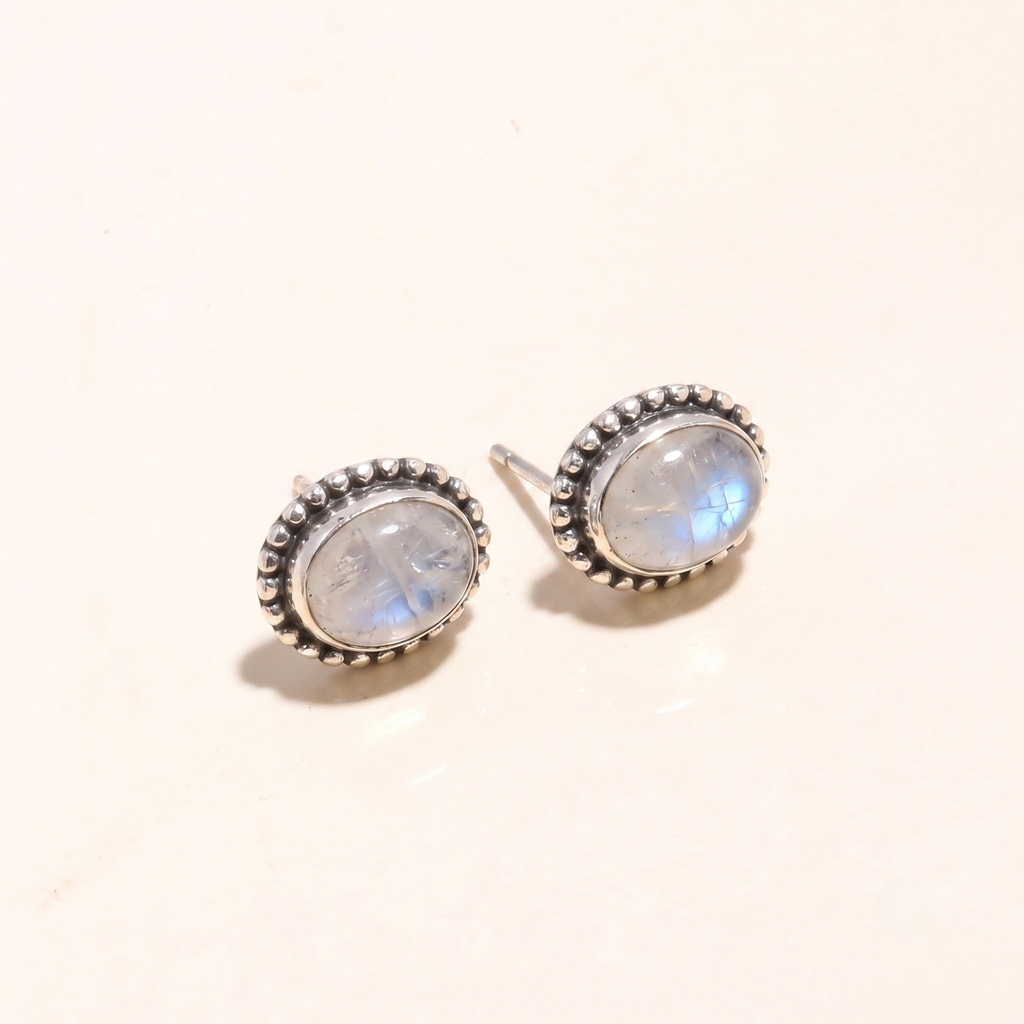925 Sterling Silver Amethyst Vintage Stud Earrings