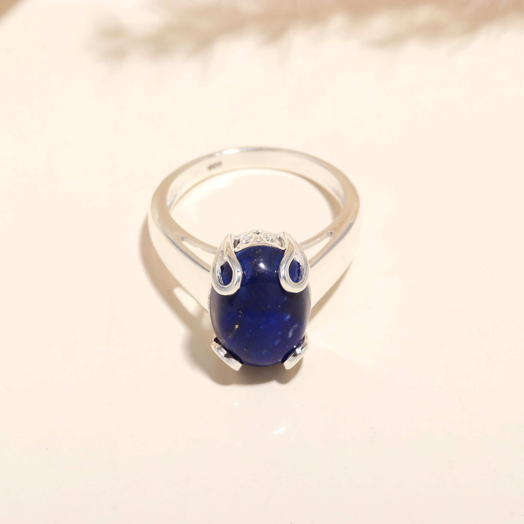 925 Sterling Silver Lapis Lazuli Ring