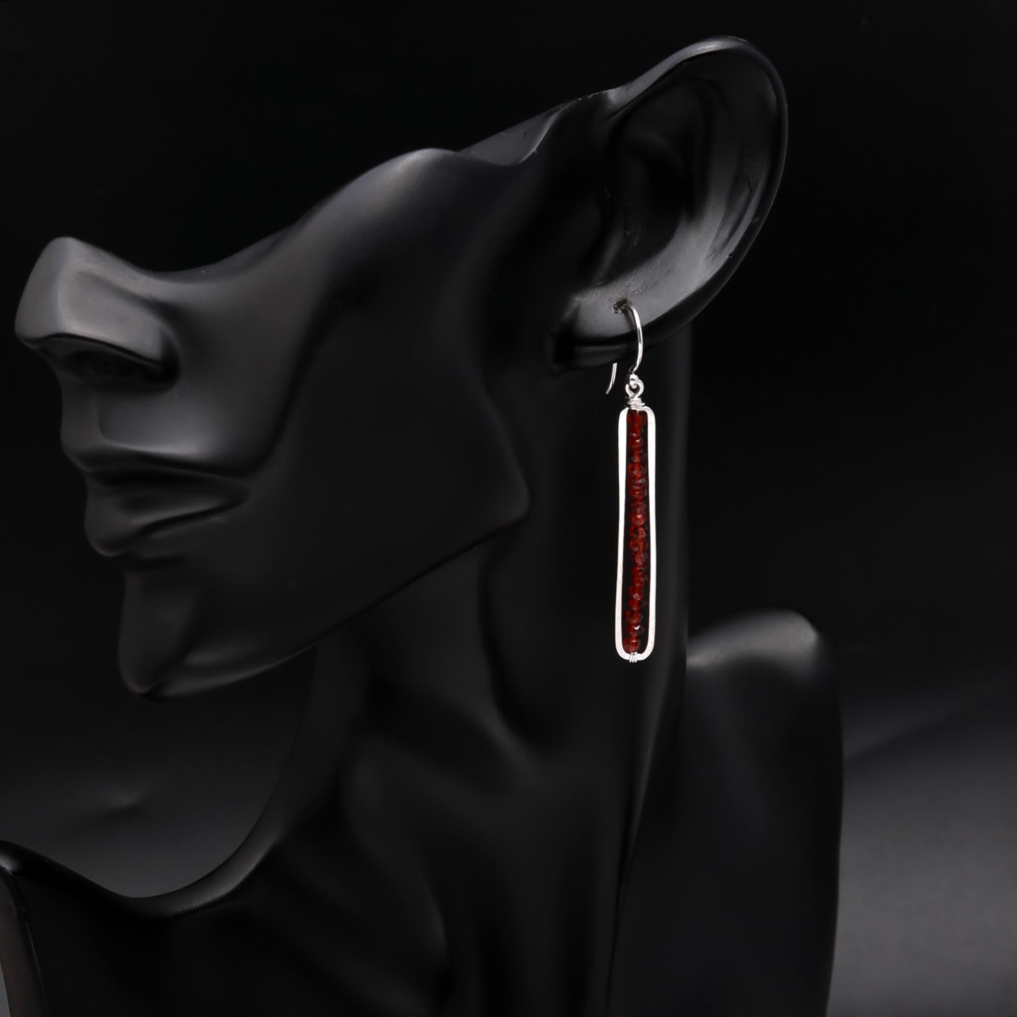 925 Sterling Silver Wire-Wrapped Long Baroque Pearl Dangle Earrings