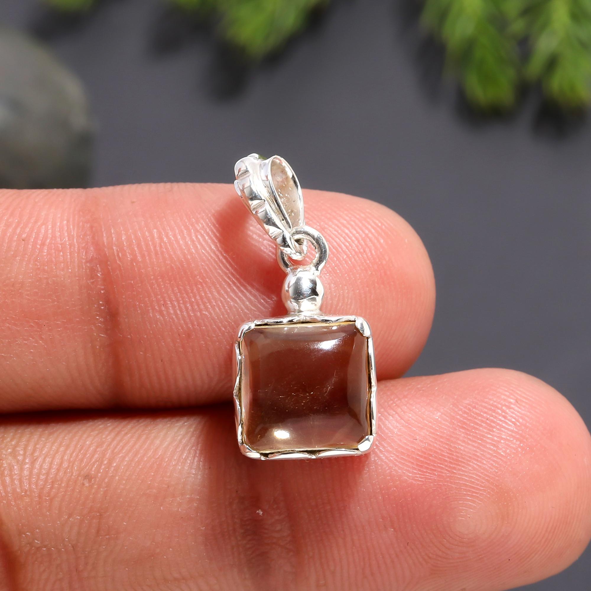 925 Silver Smoky Quartz Pendant