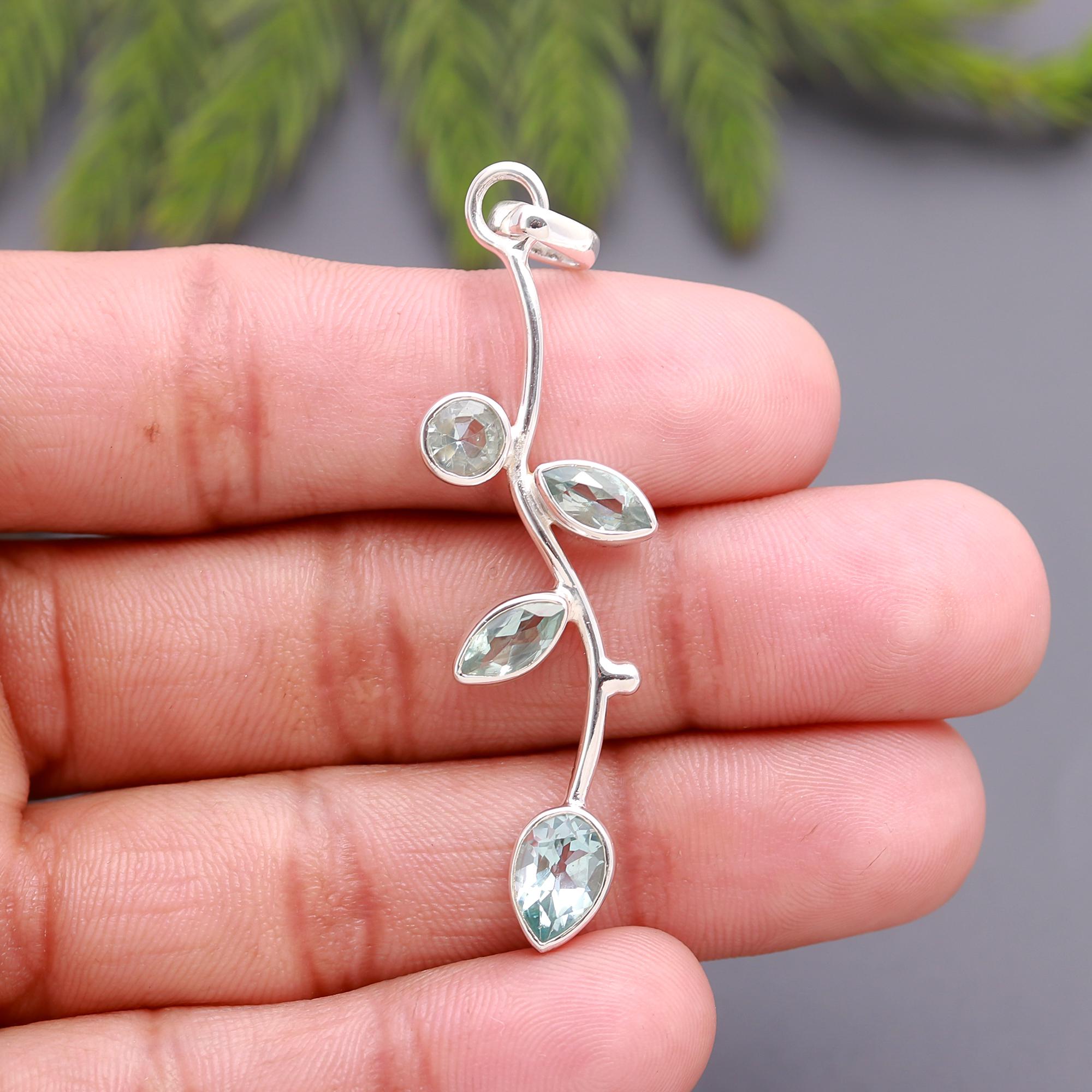 925 Silver Leaf Vine Pendant