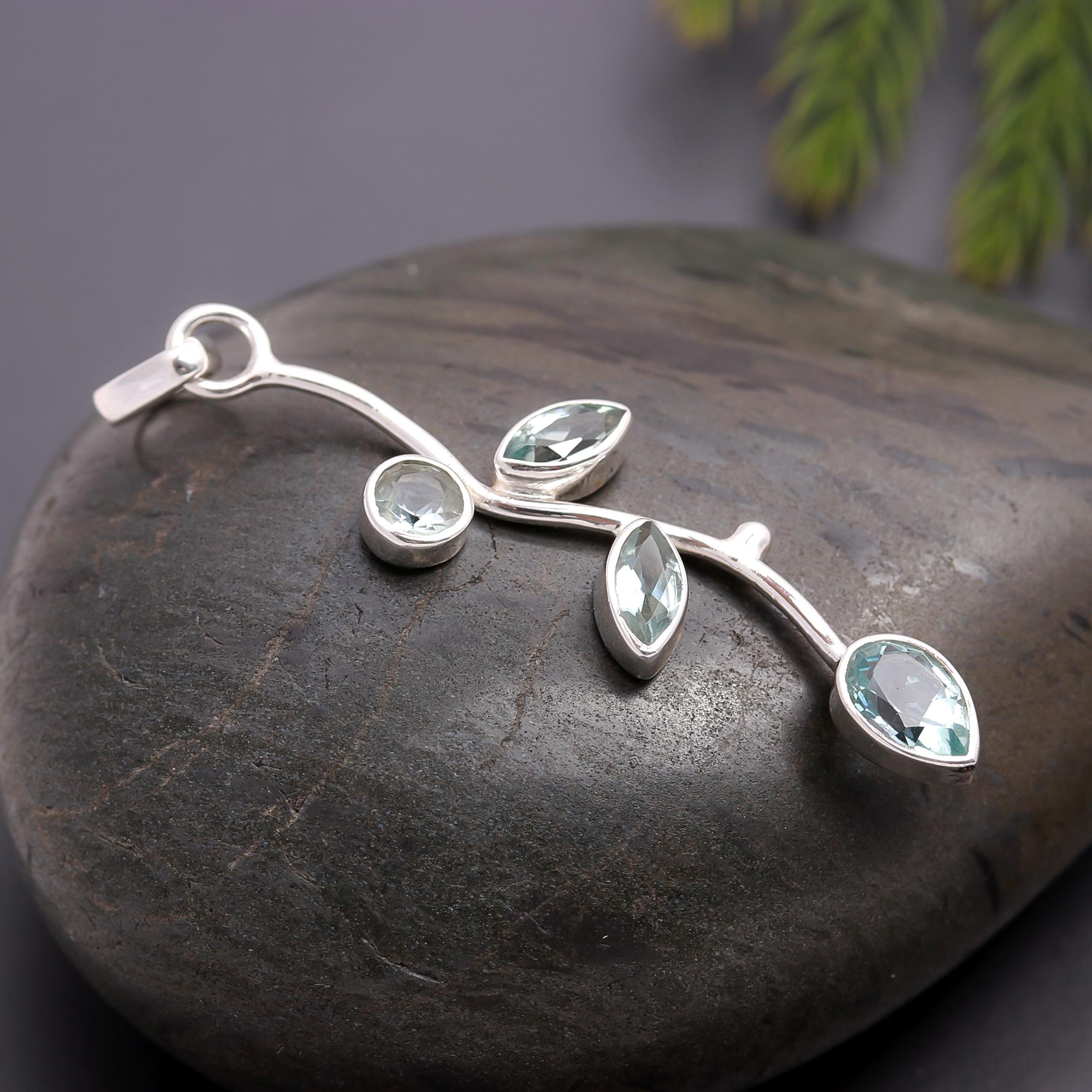 925 Silver Leaf Vine Pendant