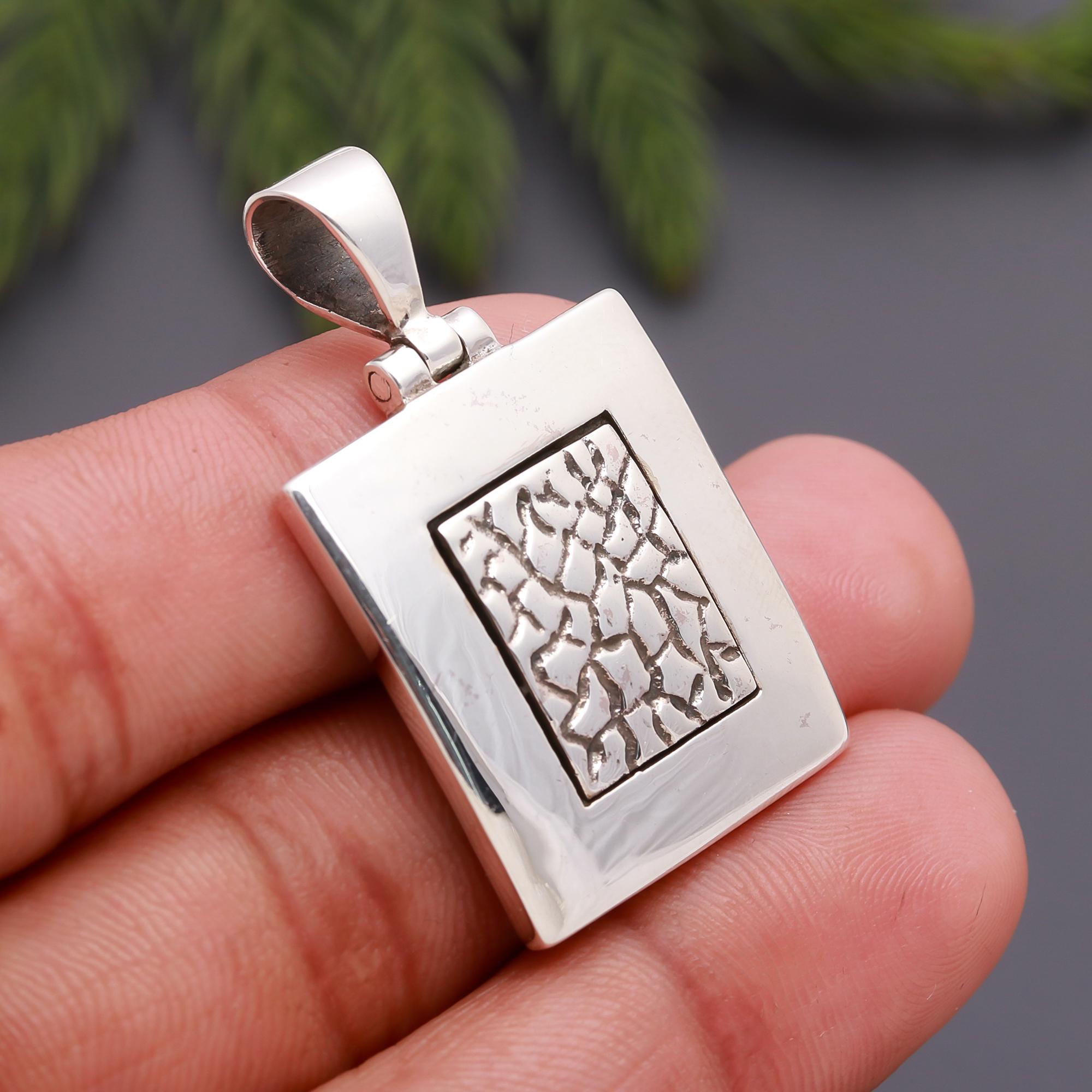 925 Silver Texture Pendant
