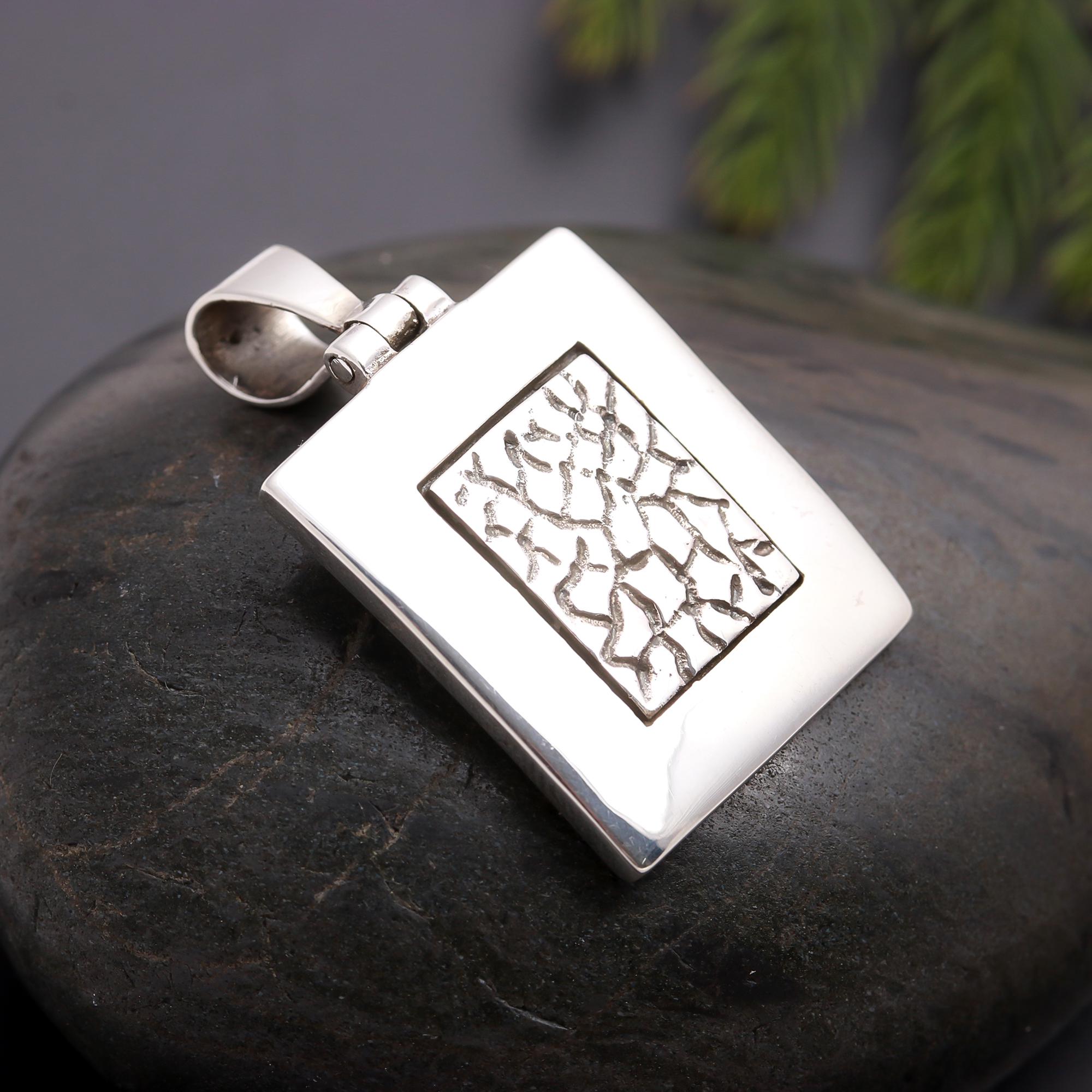 925 Silver Texture Pendant