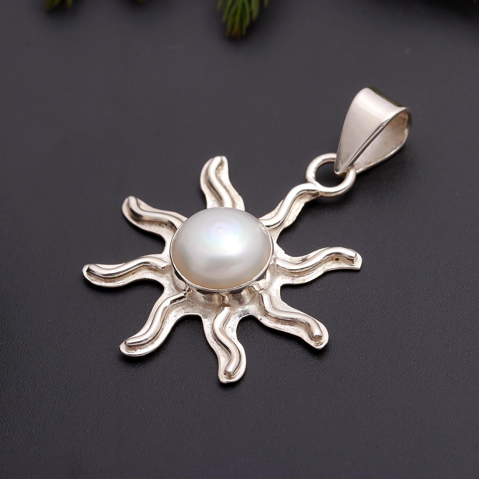 925 Silver Sun Pendant