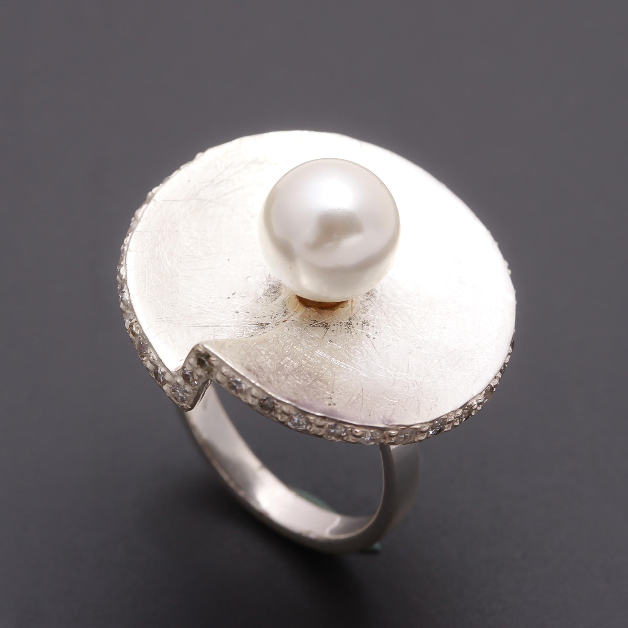 925 Silver Pearl Ring