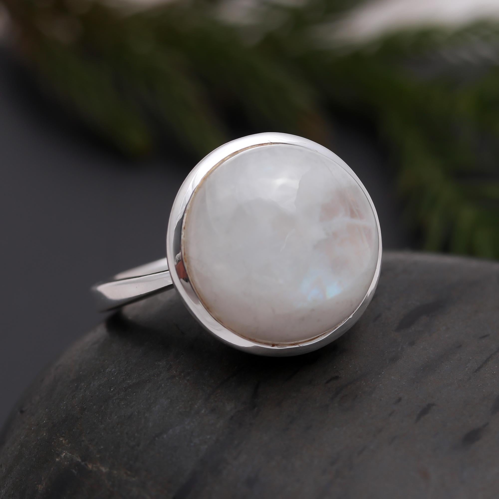 925 Silver Moonstone Ring
