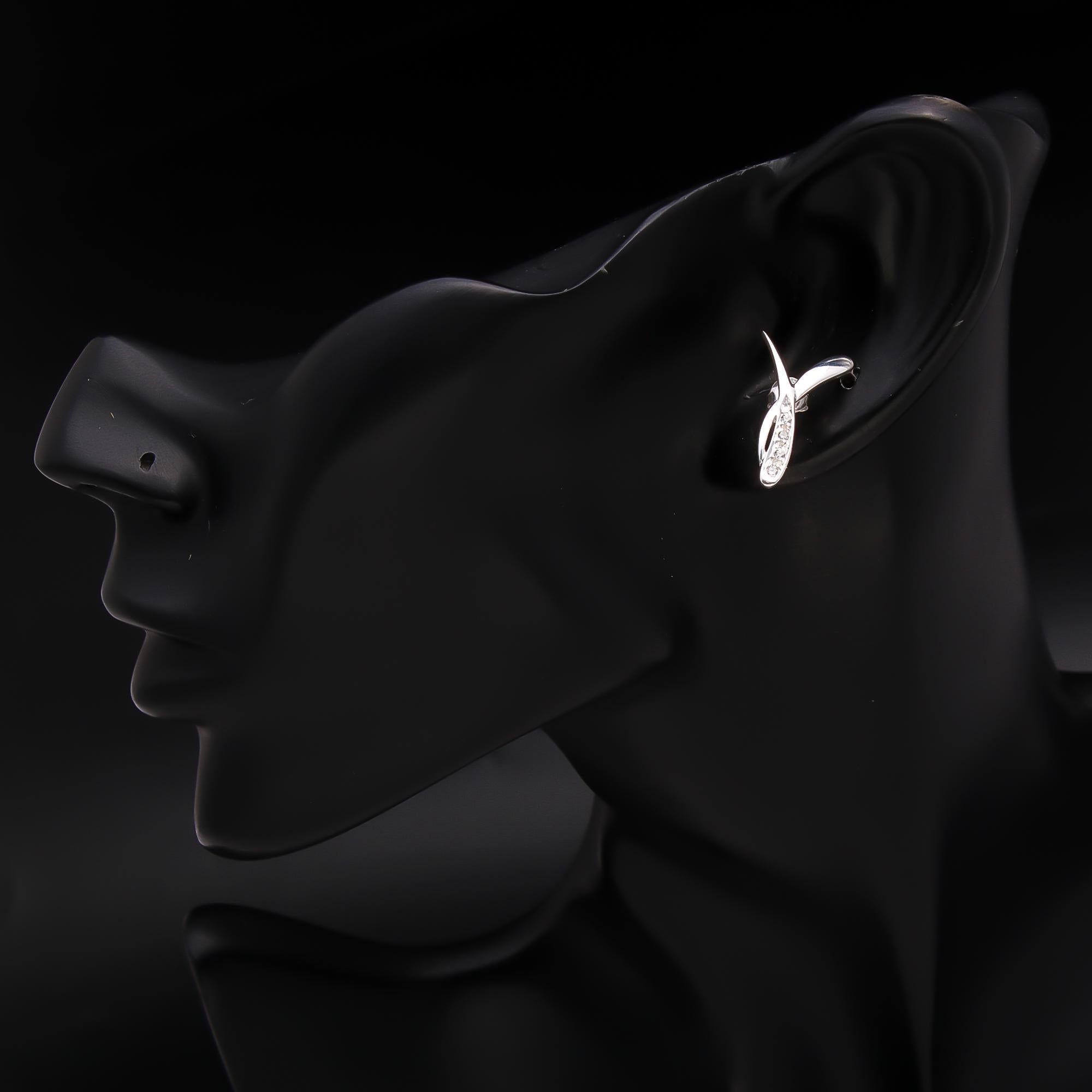 925 Silver Criss-Cross Spark Stud Earrings