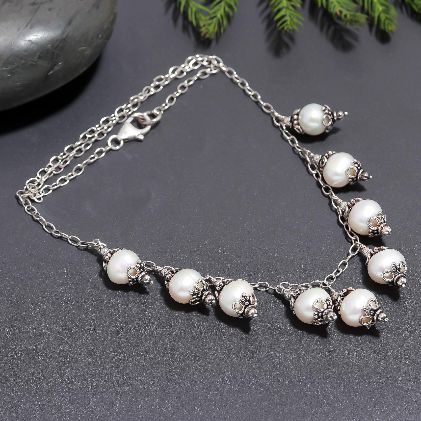 925 Silver Freshwater Pearl Necklace