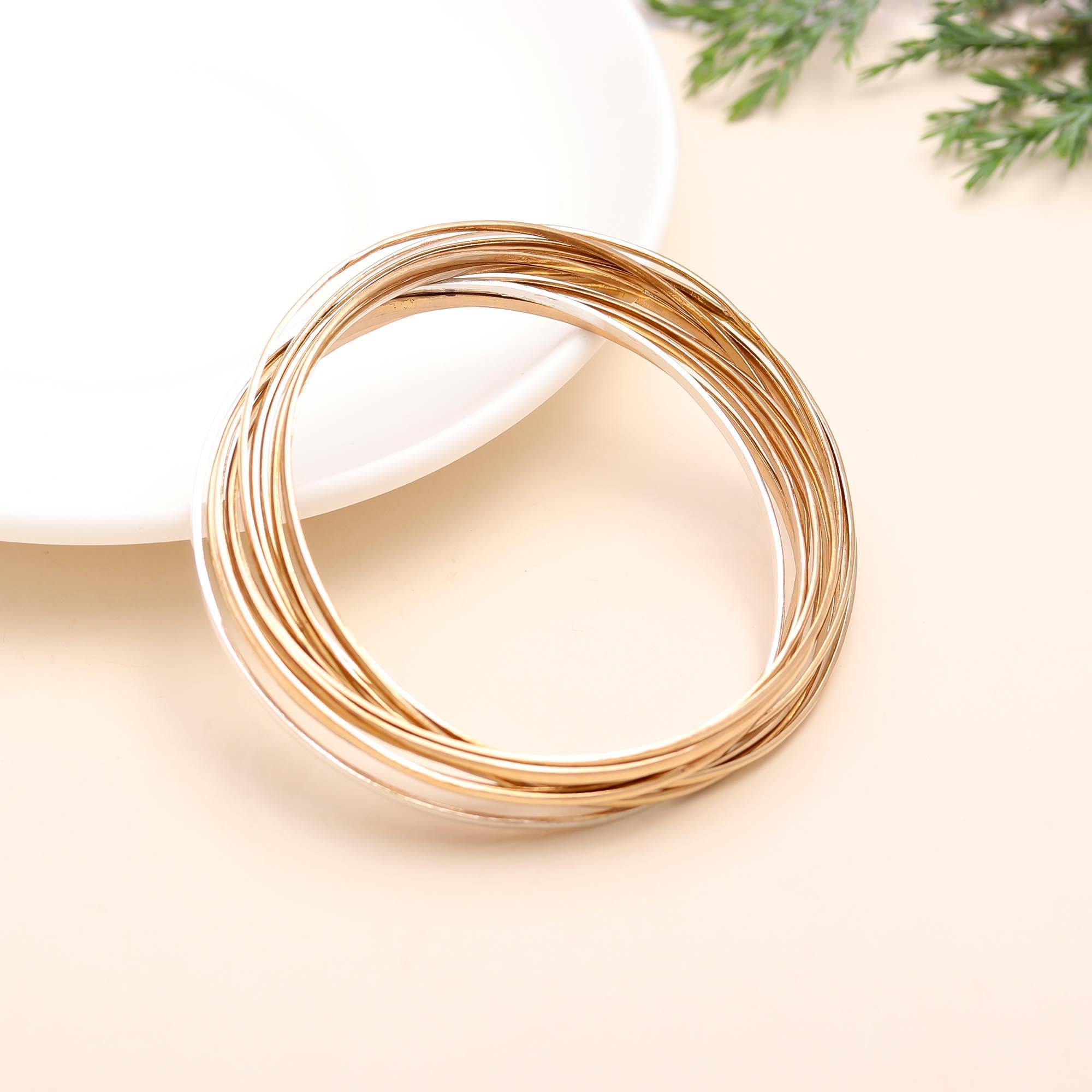 925 Silver Multi-Bangle Bracelet