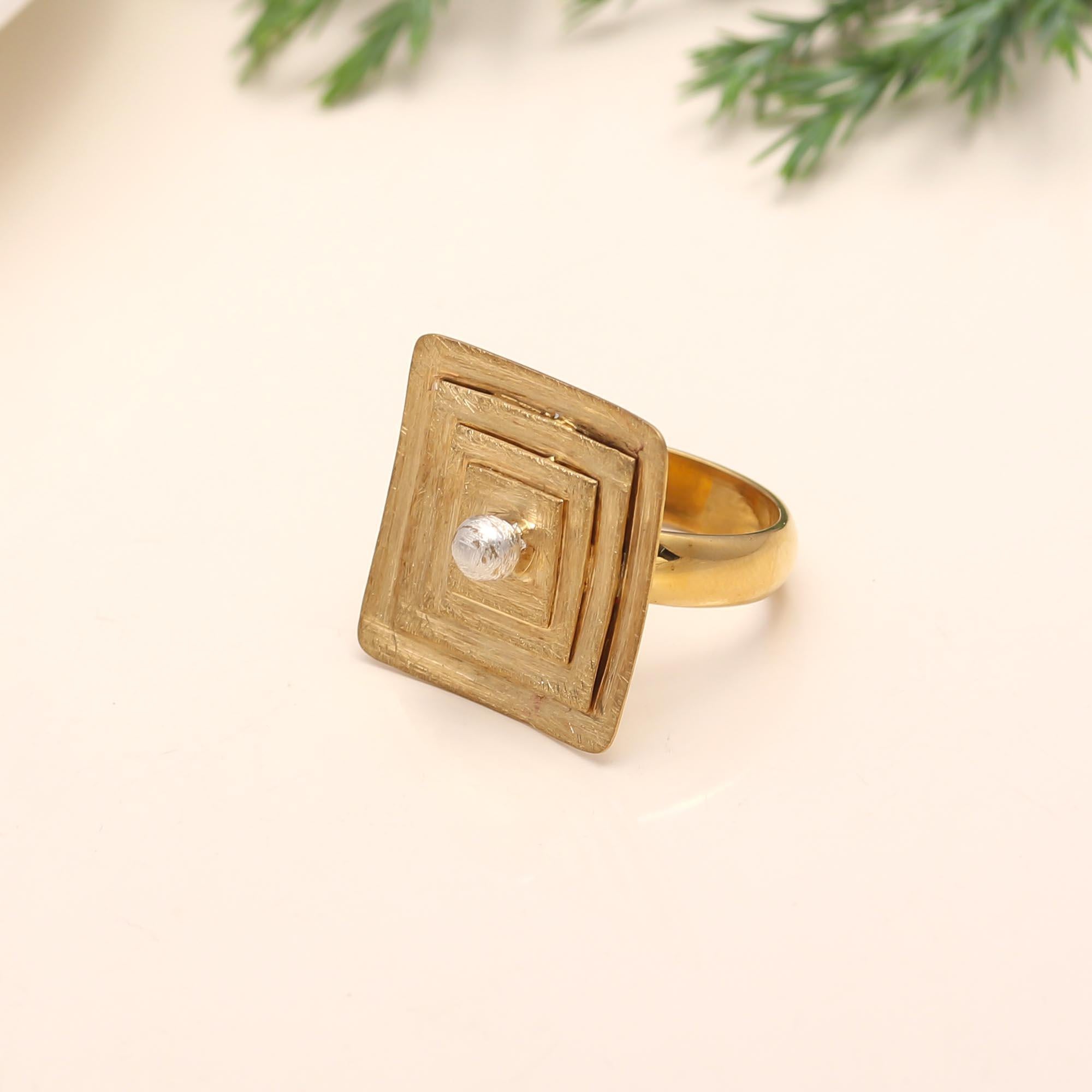 925 Silver Geometric Ring