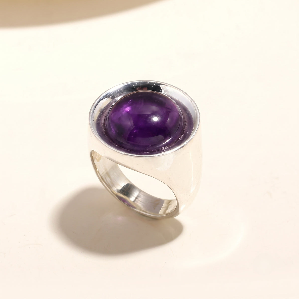 925 Silver Round Turquoise Ring