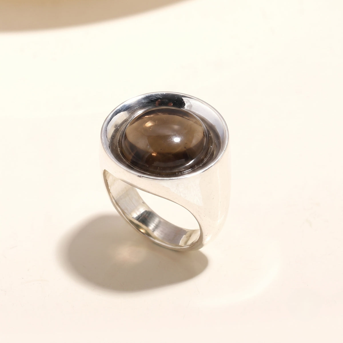 925 Silver Round Turquoise Ring