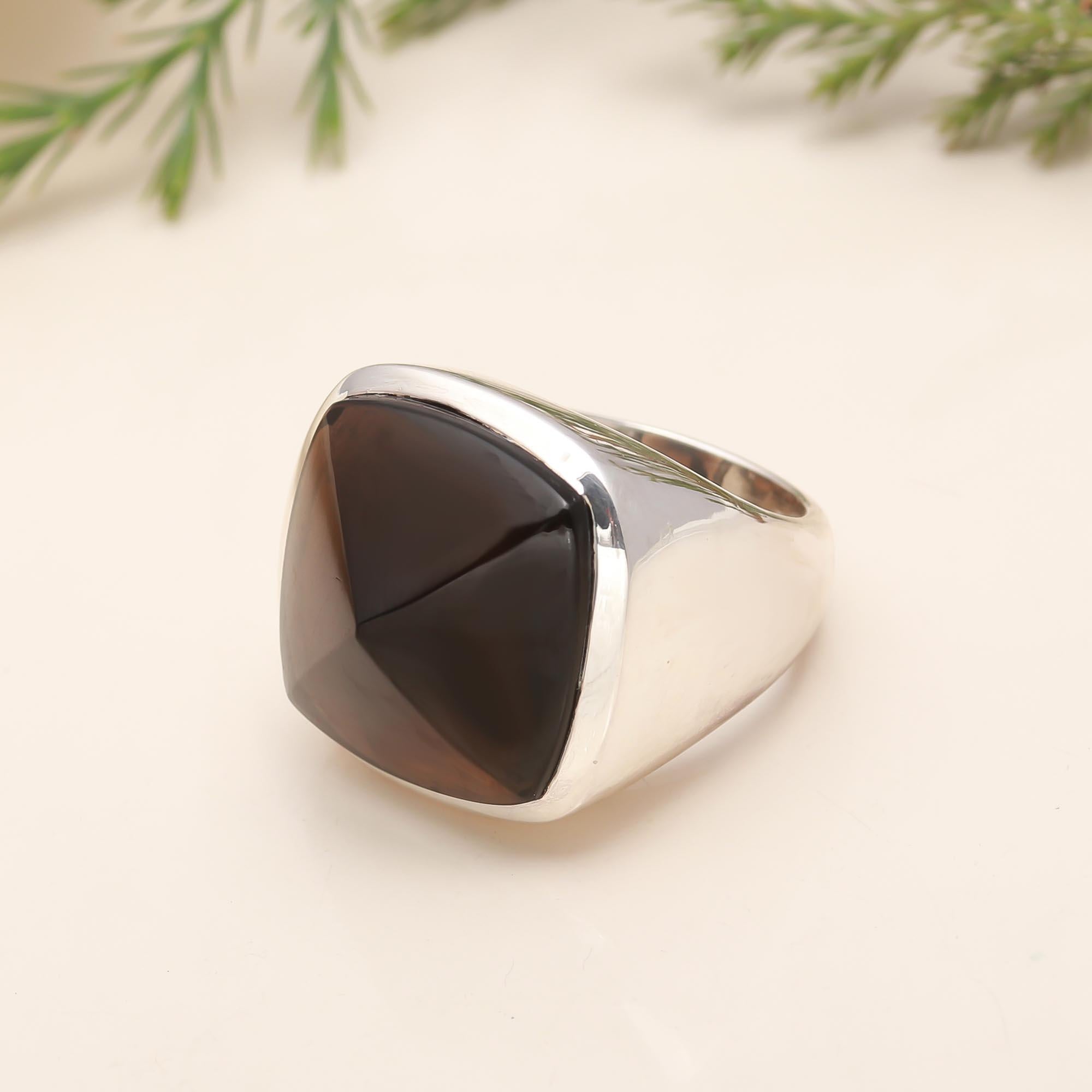 925 Silver Black Onyx Ring