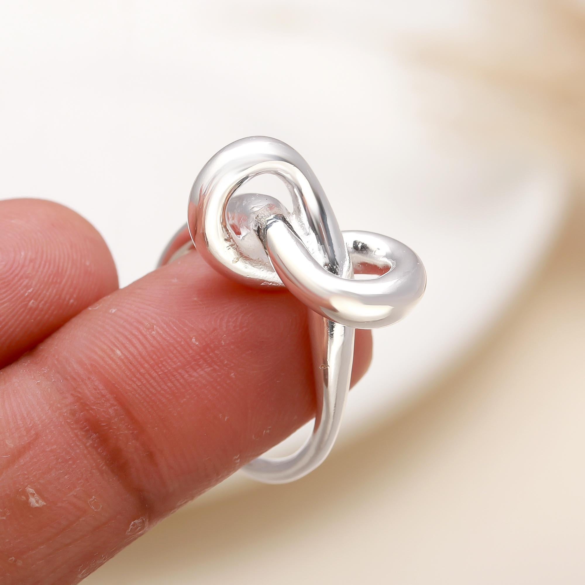 925 Silver Infinity Knot Ring