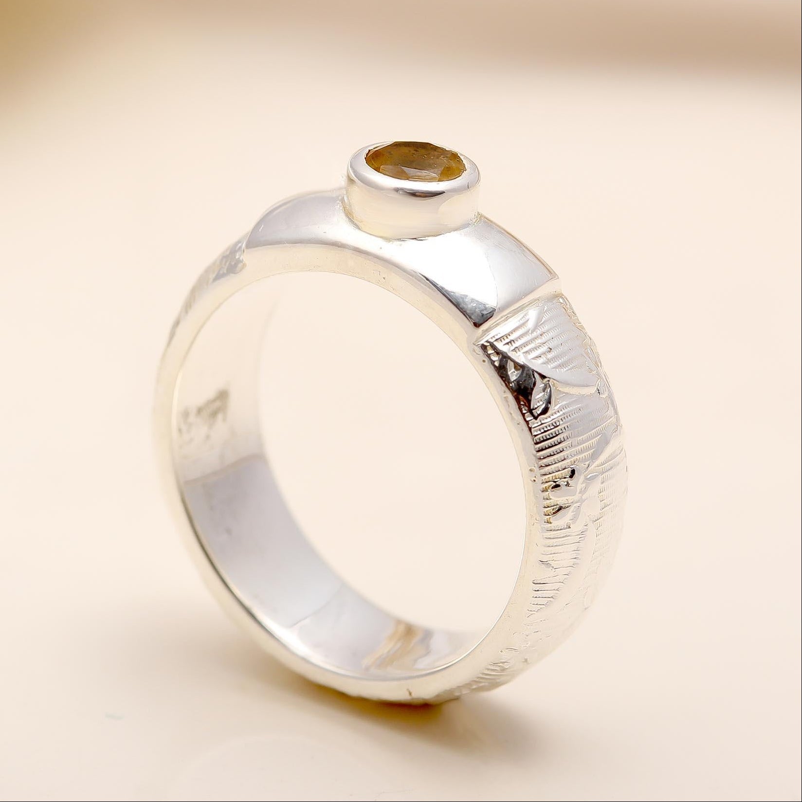 925 Silver Citrine Ring