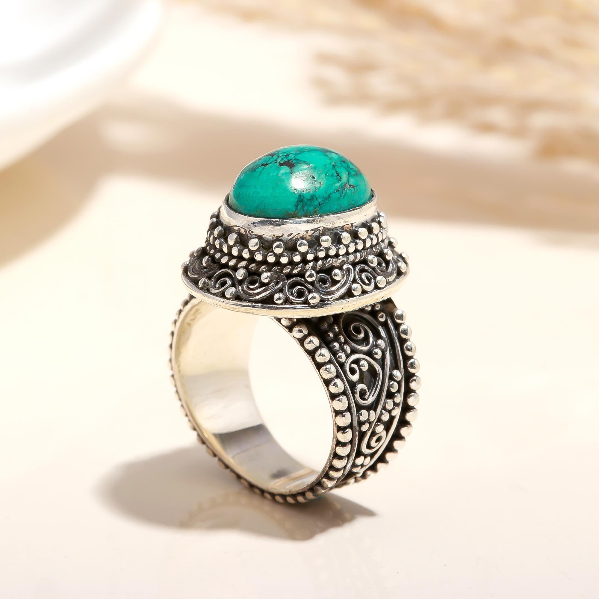 925 Silver Turquoise Ring