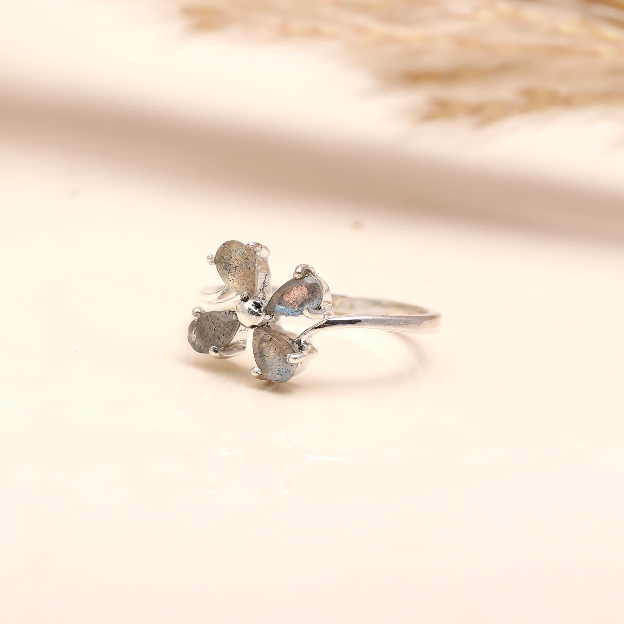 925 Silver Labradorite Ring