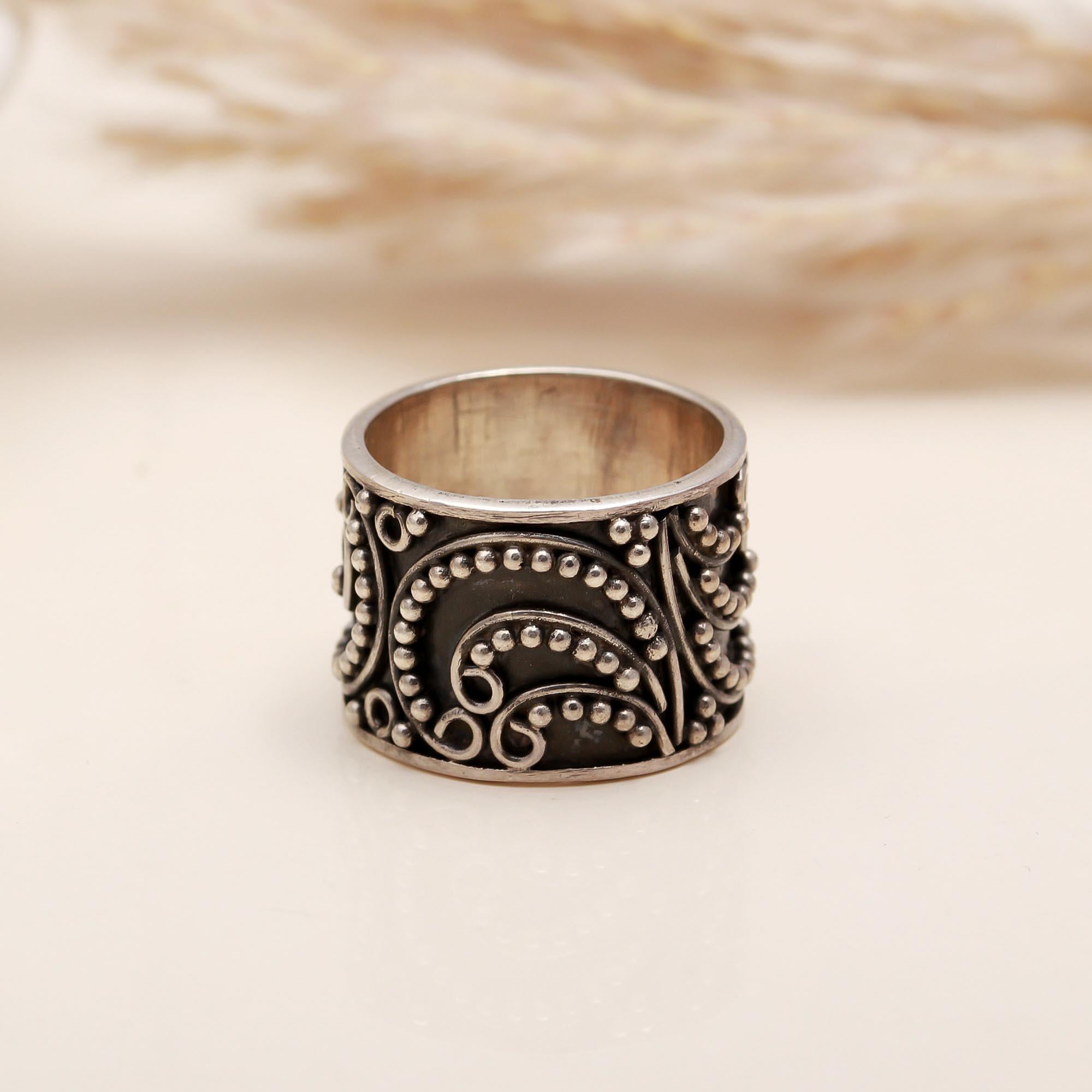 925 Silver Wide Band Ring