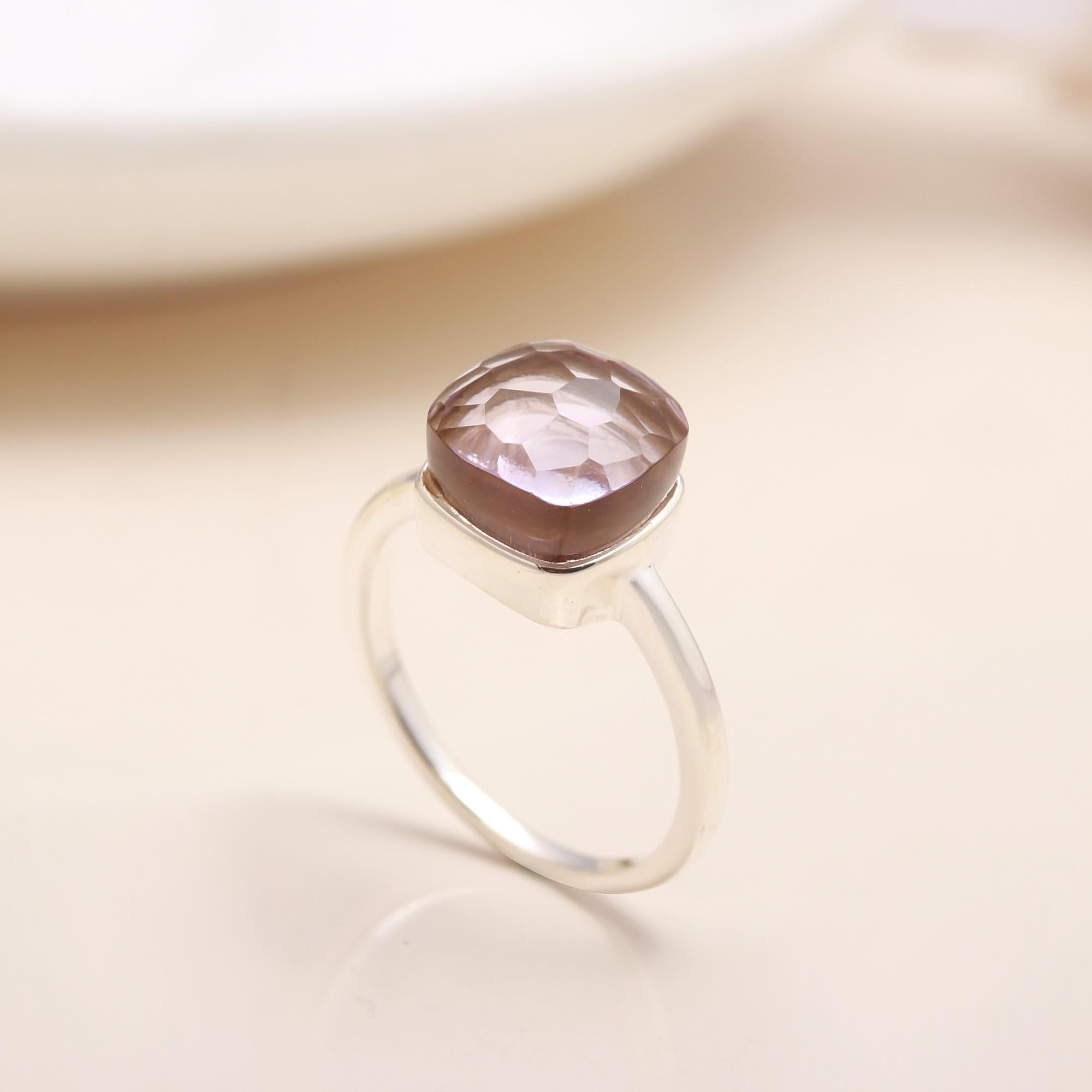 The Earth Tone: Smoky Quartz Bezel Ring