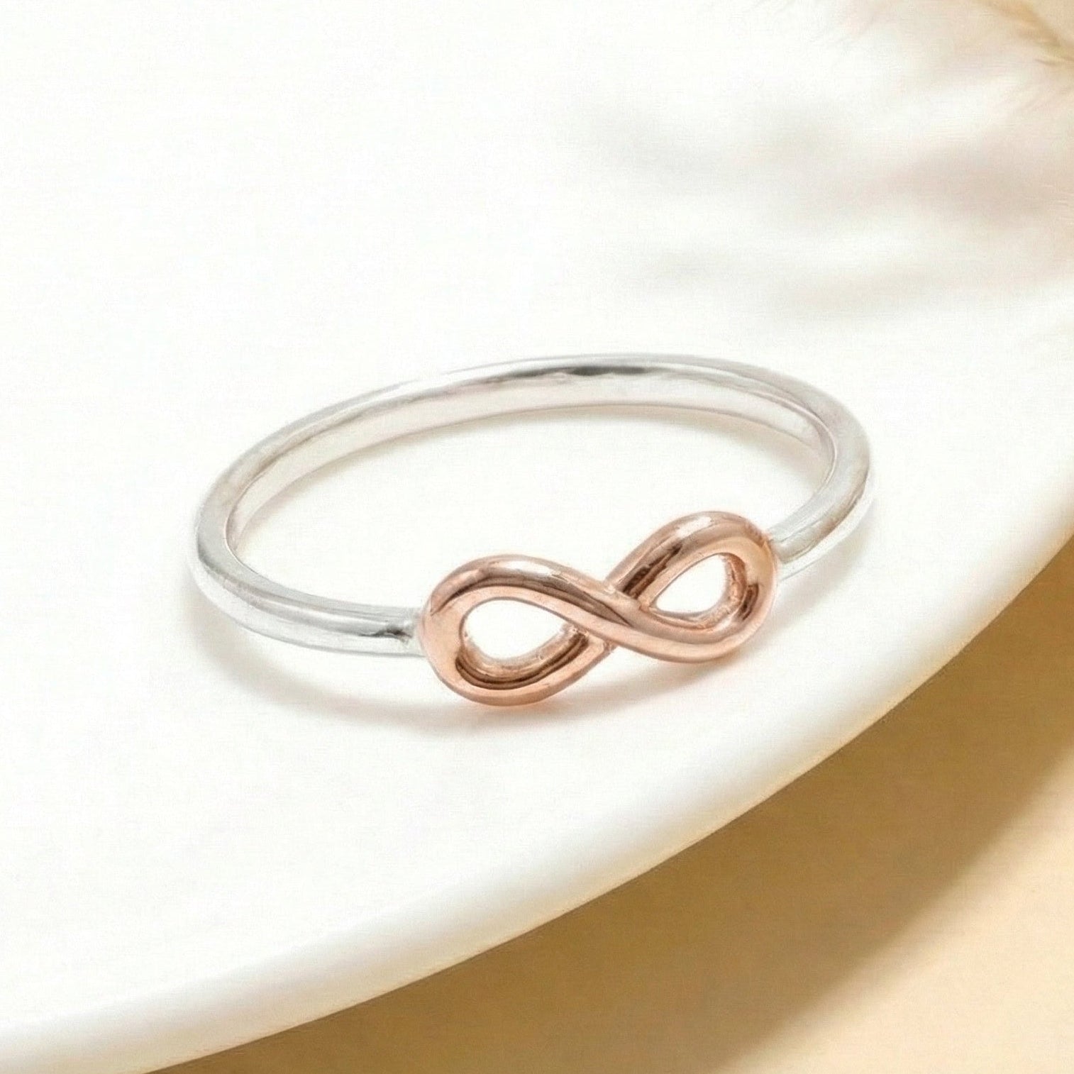 The Forever Knot: Two-Tone Infinity Promise Ring