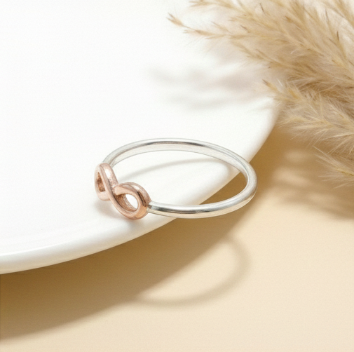 The Forever Knot: Two-Tone Infinity Promise Ring