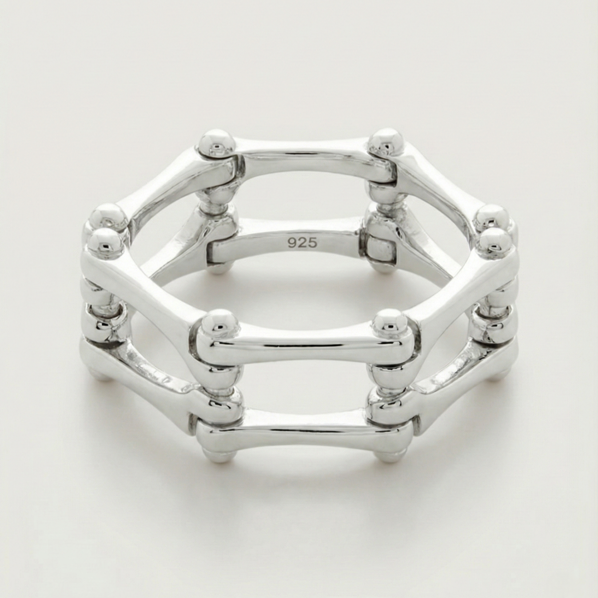 The Golden Drive: Mechanical Biker Chain Ring